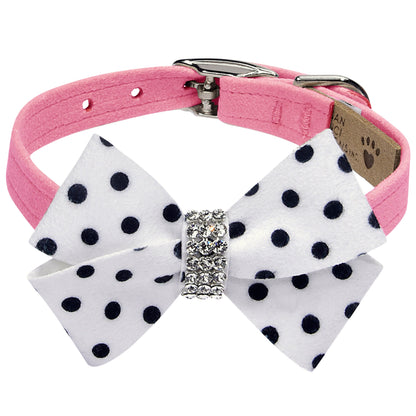 Polka Dot Nouveau Bow Collar