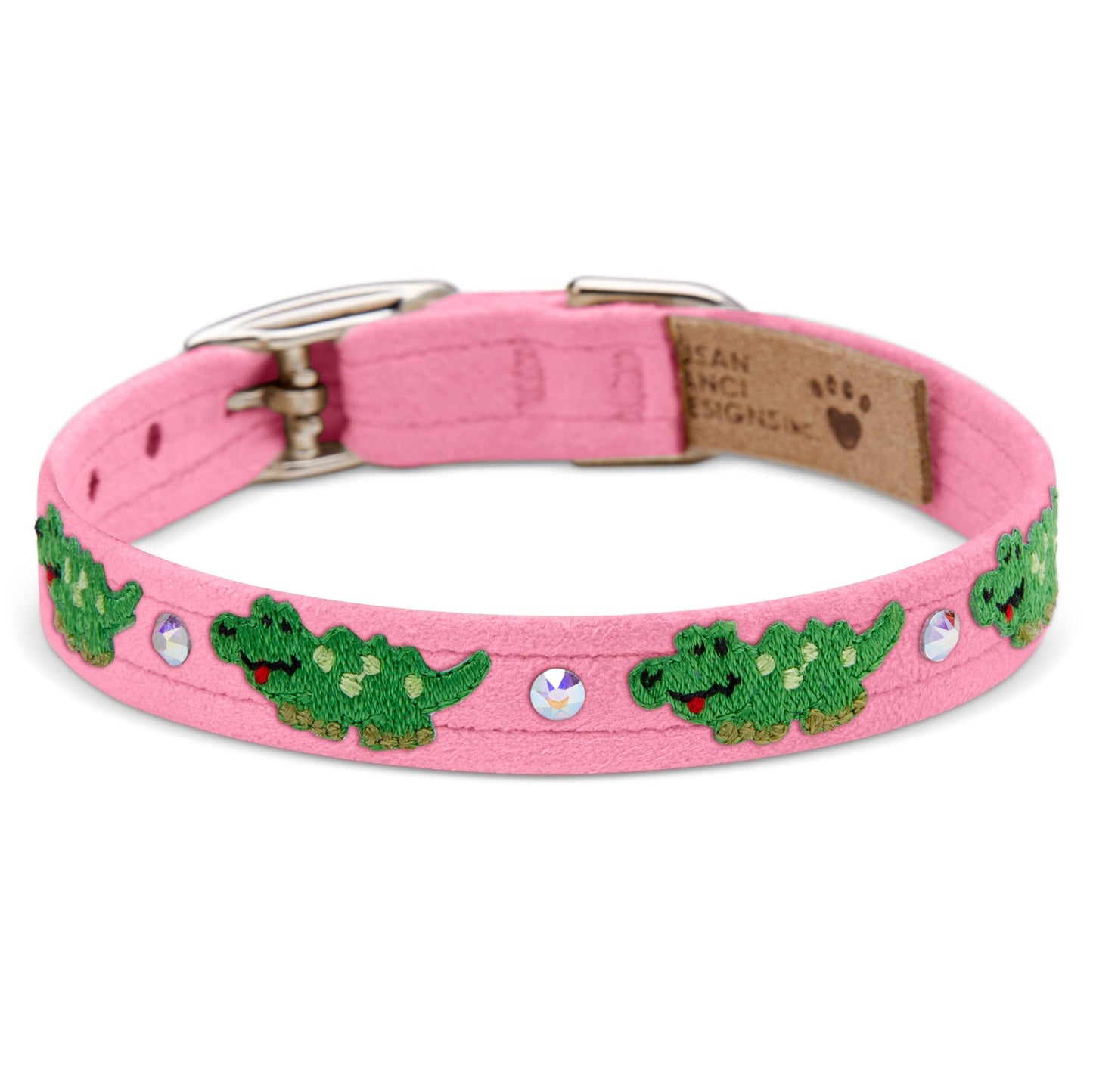 Embroidered Alligators Collar