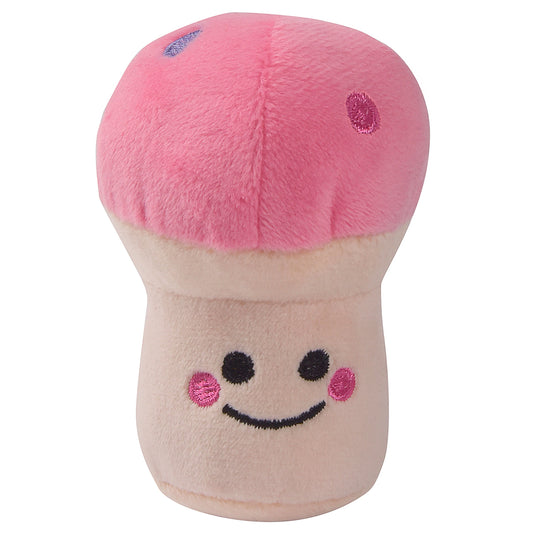 Plush Mushroom Squeaky Dog Toy