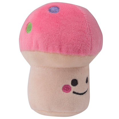 Plush Mushroom Squeaky Dog Toy