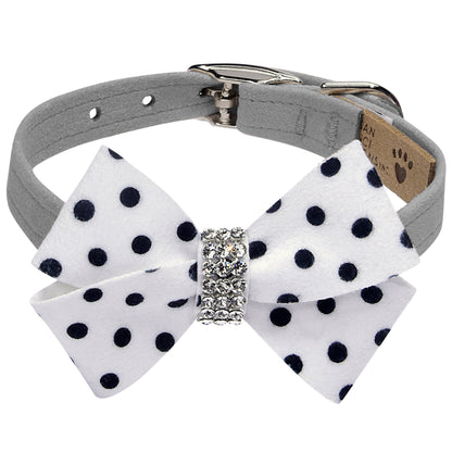 Polka Dot Nouveau Bow Collar