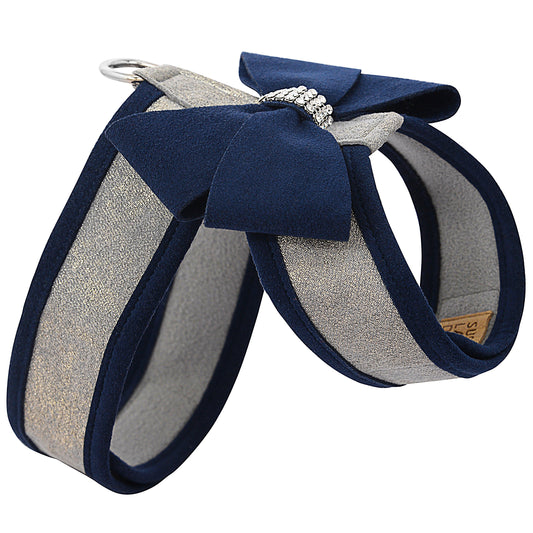 Indigo Nouveau Bow Tinkie Harness with Indigo Trim