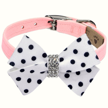 Polka Dot Nouveau Bow Collar