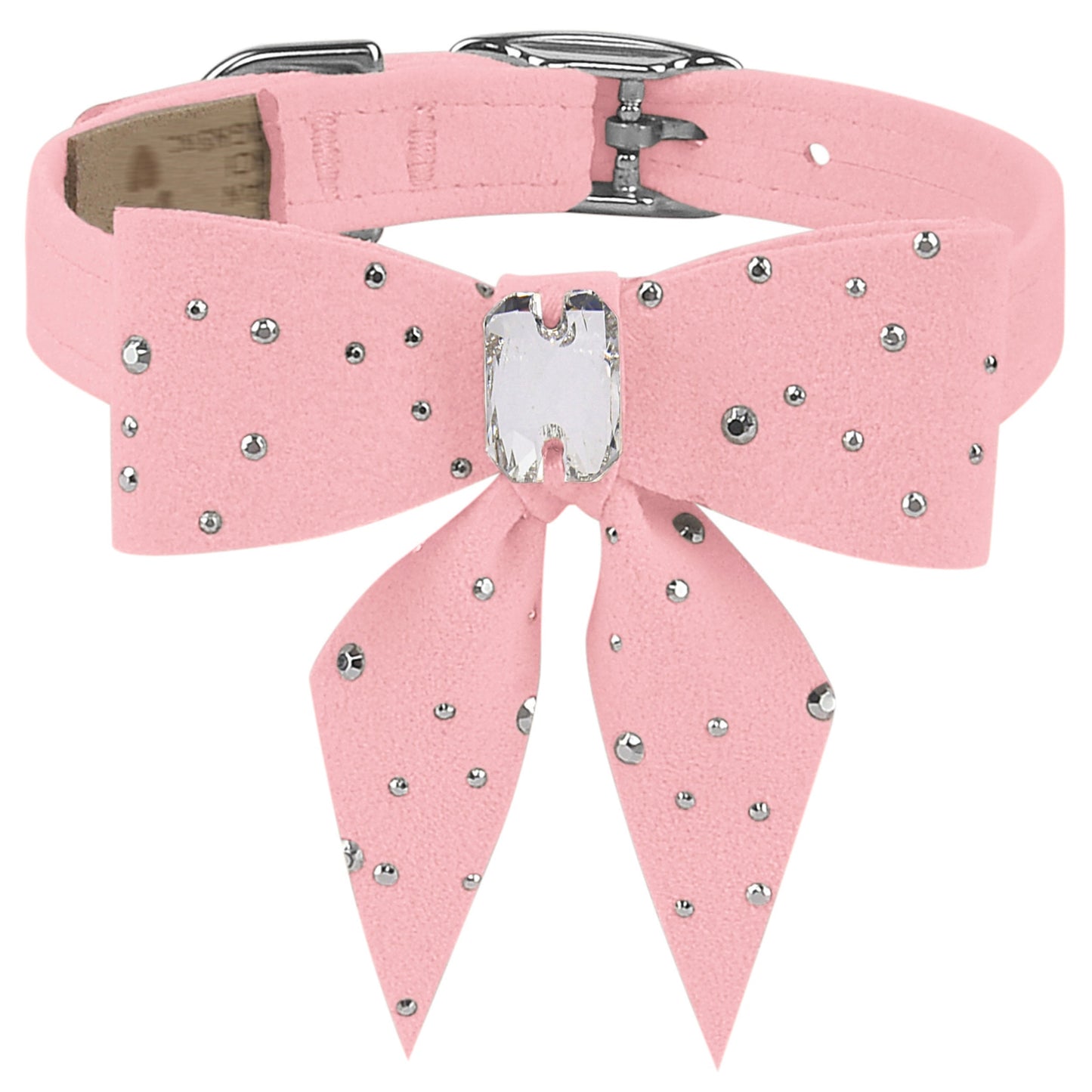 Silver Stardust Tail Bow Collar