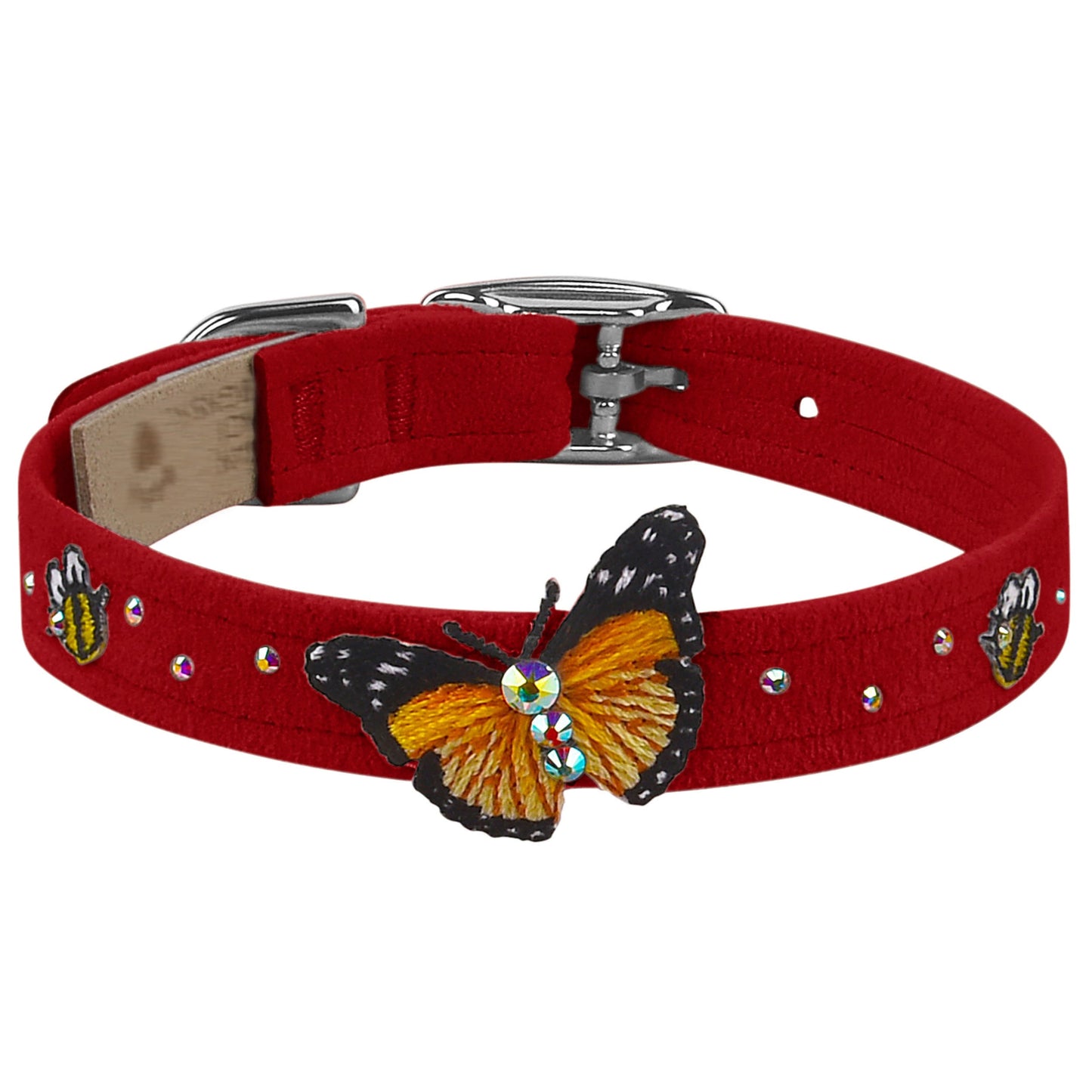 Embroidered Butterfly & Bees Collar