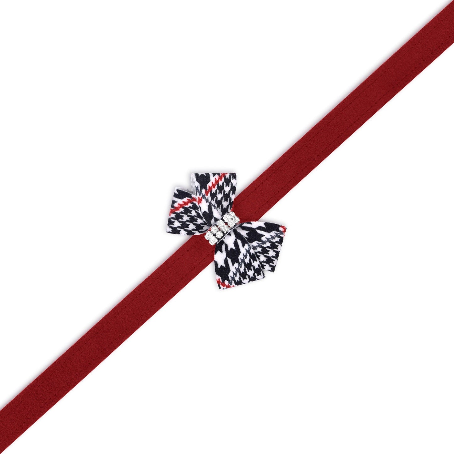 Classic Glen Houndstooth Nouveau Bow Leash