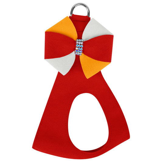 Game Day Glam Red Pepper Pinwheel Bow Step In Harness