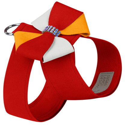 Game Day Glam Red Pepper Pinwheel Bow Tinkie Harness