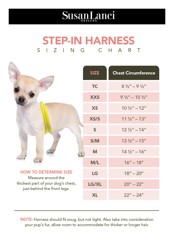 PeachesNCream Glen Houndstooth Big Bow Step In Harness