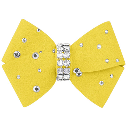 Nouveau Bow Hair Bow with Silver Stardust