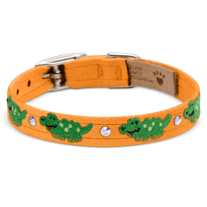 Embroidered Alligators Collar