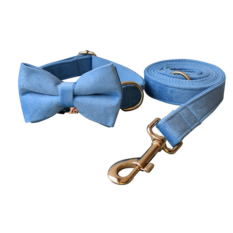 Blue Velvet Dog Collar