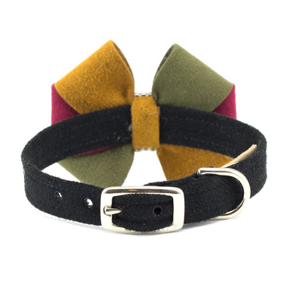 Autumn Pinwheel Bow Collar