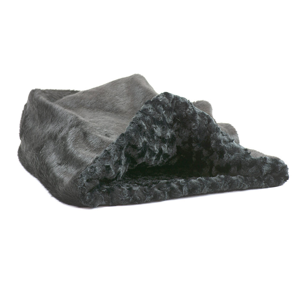 Black Fur with Black Curly Sue Cuddle Cup