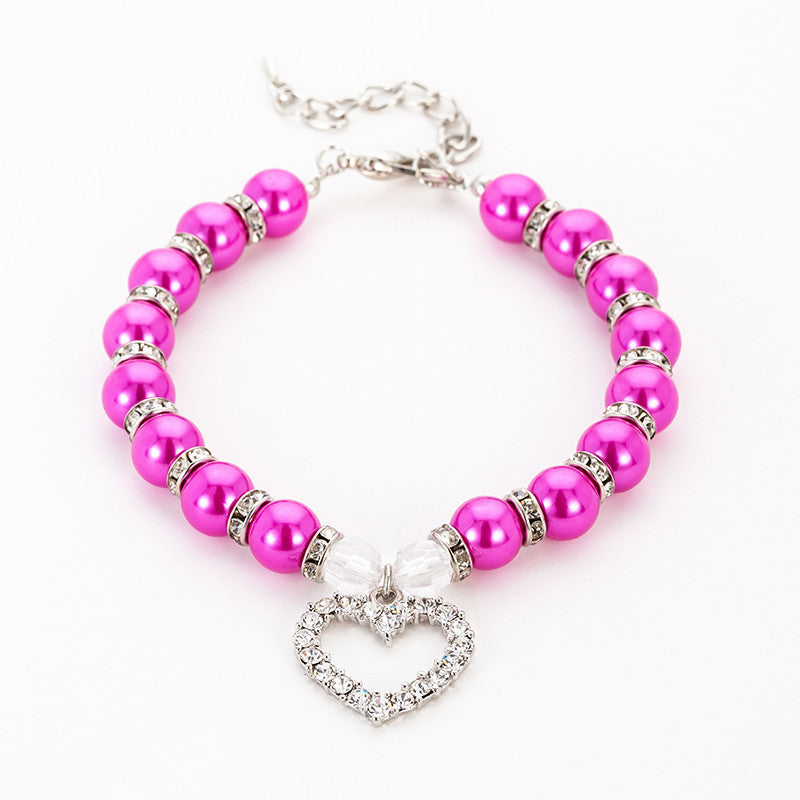 Pearl Necklace Pet Collar